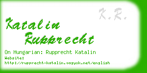 katalin rupprecht business card
